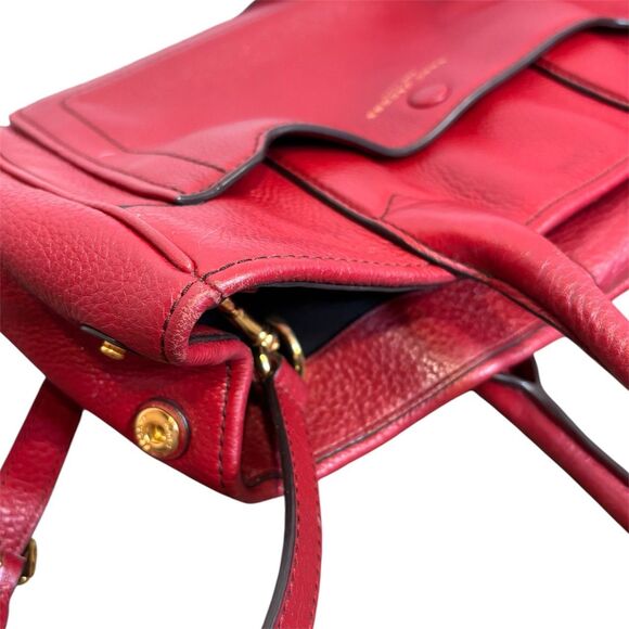 Marc Jacobs Empire City Bag Calfskin Cherry Red Large Crossbody Strap Included - Picture 5 of 9